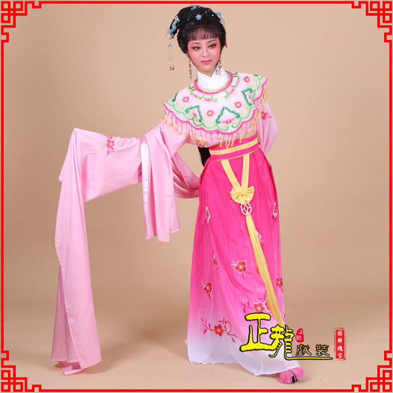 普兰水袖青衣练功花旦服 梅花古装衣